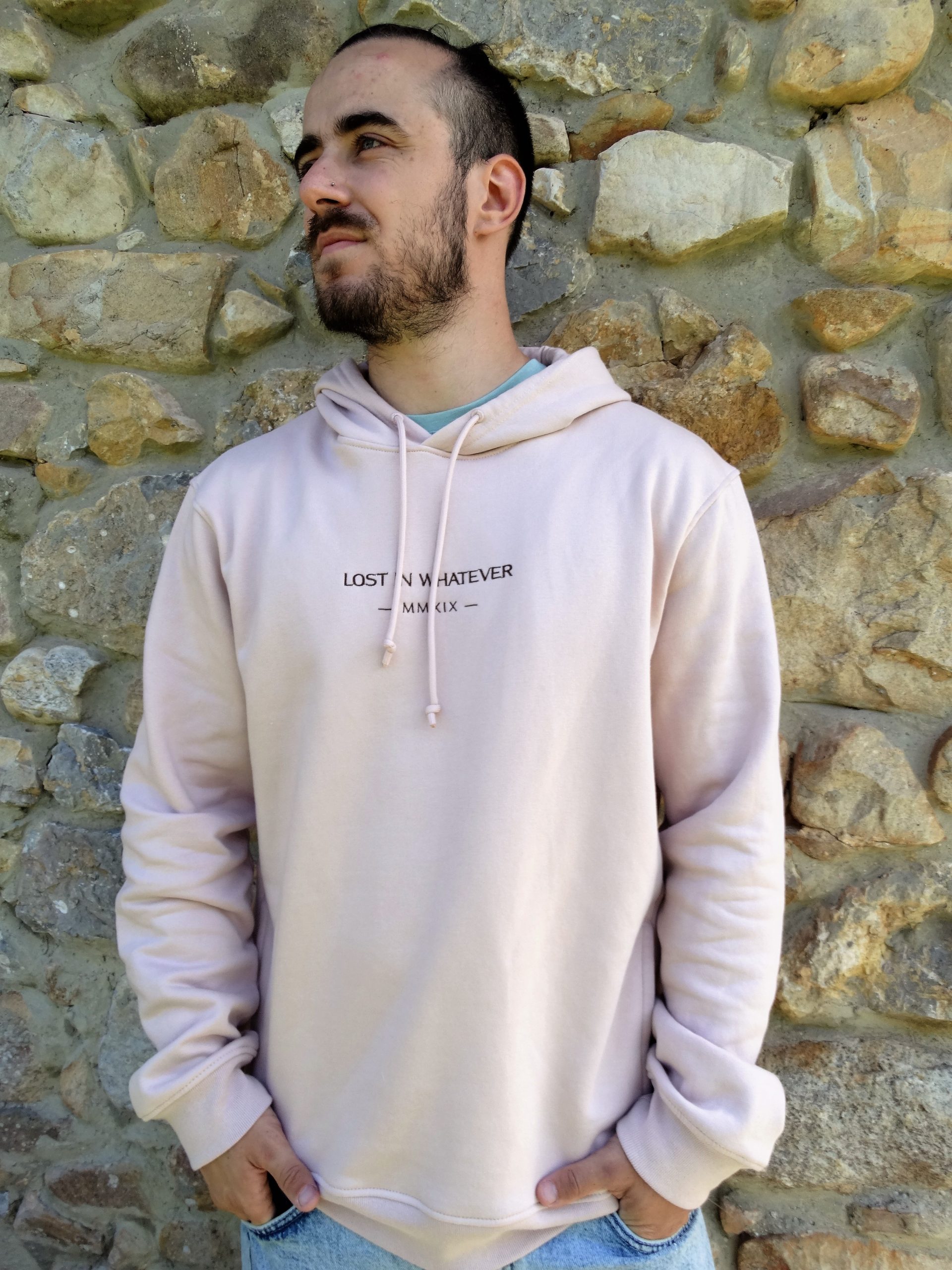 Sudadera orgánica rosa LIW tienda ropa online surf asturias